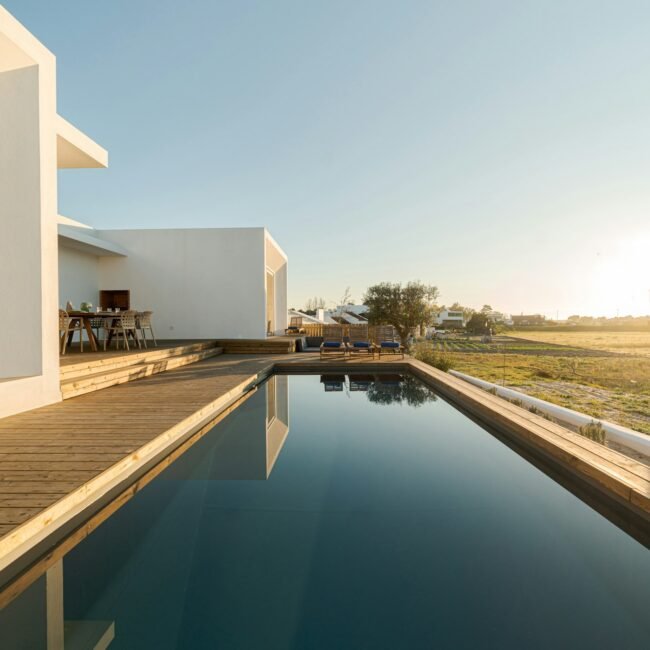Modern villa with pool and deck